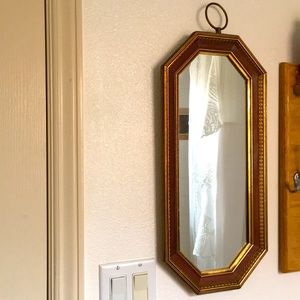 Turner Manufacturing 1960s Wooden Wall Mirror